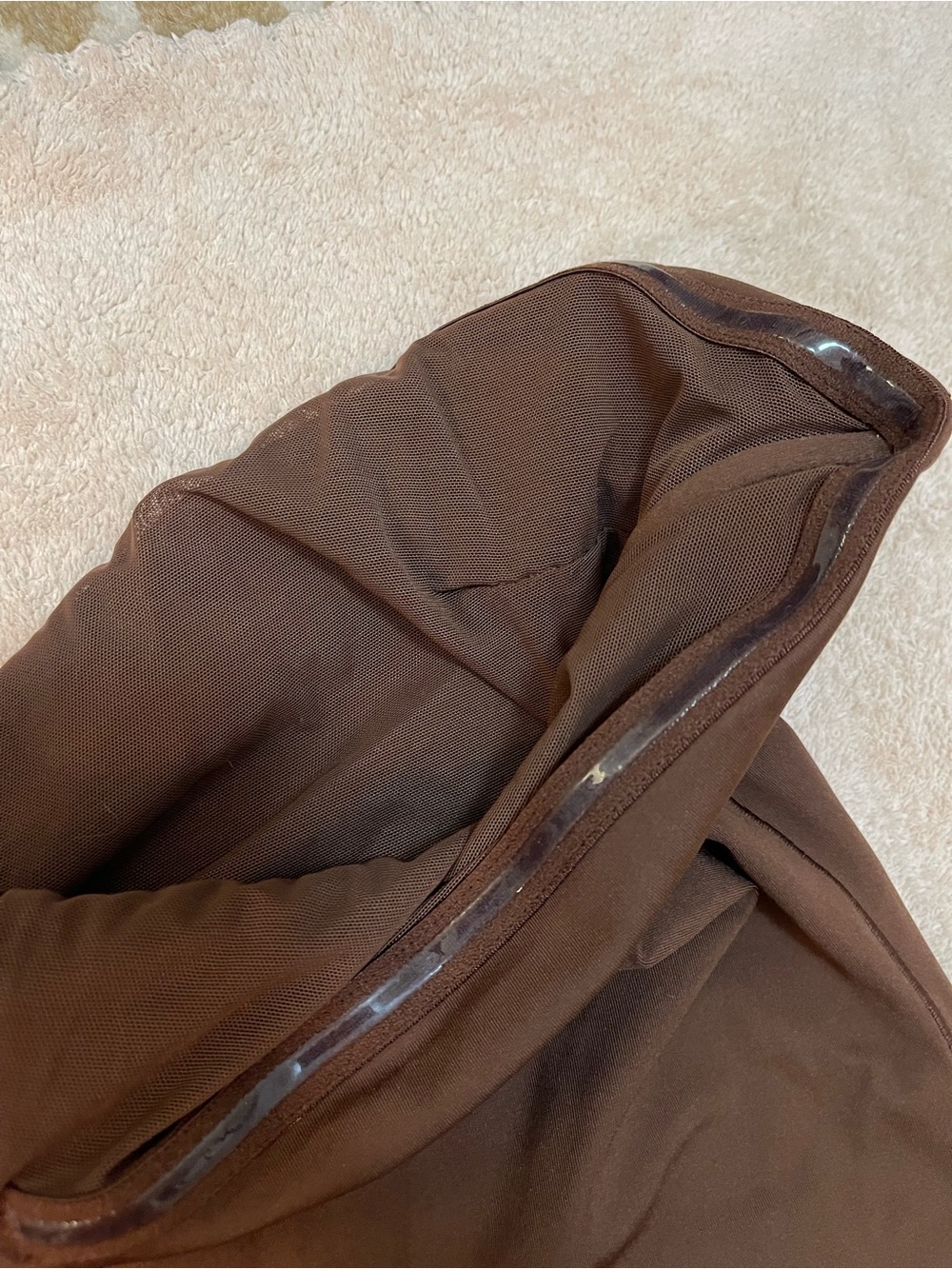 SKIMS All-In-One Strapless Jumpsuit 4X Umber Brown Shapewear Catsuit - Picture 7 of 7